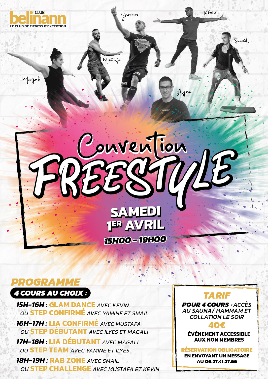 belinann Convention Freestyle 01/04/2023 Affiche