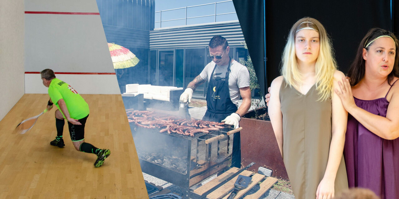 Photos du BBQ, tournoi de Squash et Théatre 📸